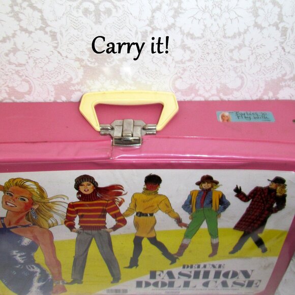 BARBIE CLOTHES & DOLLS LOT in CARRY CASE CLOSET, 2 BARBIES w GLORIOUS HAIR, 1976 - Picture 11 of 15